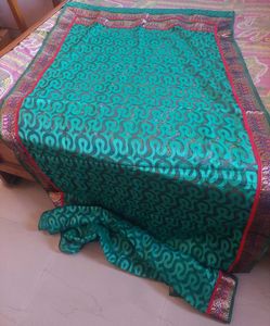 Green Saree With Blouse