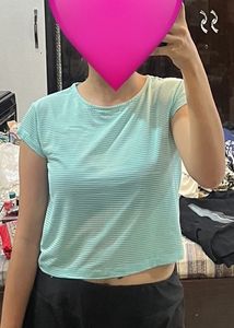 Sheer blue Top