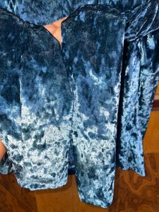 Latin Quaters Velvet Cutout Top