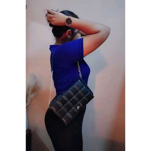 Blue Graphic Print Tee