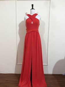 Elegant coral Maxi Dress