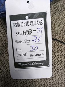 H@31 Size-26 (Sale) Latest Ladies high waist Jeans