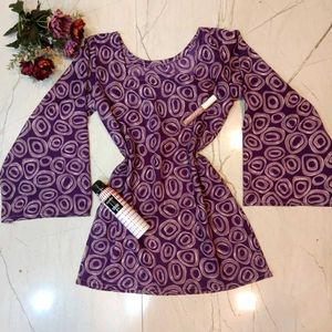 🆕 Purple 💜 Pinteresty Short Kurta 🎀✨