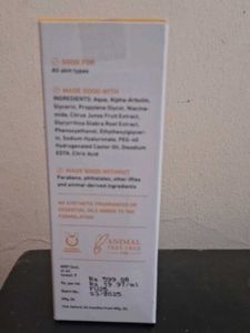 Plum Sealed Alpha Arbutin Serum Coins Accepted