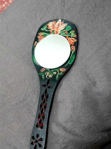 Hand-Painted Floral Hand Mirror