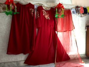 Mehroom Anarkali Suit Set 😍