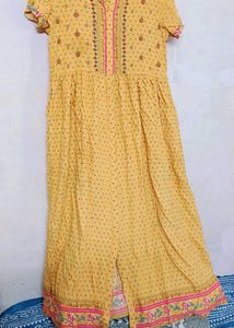 Yellow Embroidered Dress