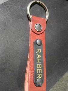 Nameplate Keychain|Leather Keyring