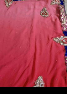 Gajri Colour 2 Shaded Saree