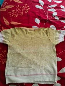 Cute Yellow Short Sleeve Top