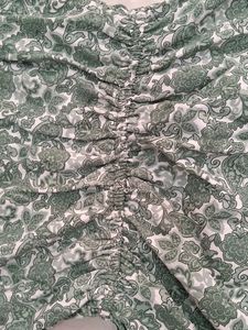 Floral Print Green Dress