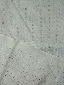 White Pure Cotton Hakoba Fabric