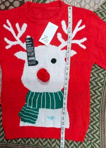 Festive Reindeer Christmas Sweater