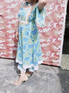 Cotton Frock Wid Plazo