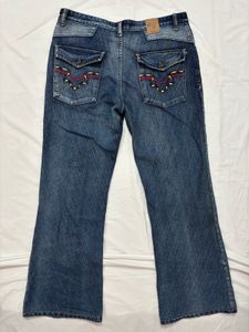 Stylish Unisex Blue Bootcut Denim Jeans