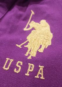 USPA Maroon Polo T-shirt Size - M