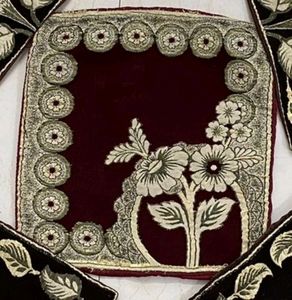 Maroon And brown Cushion Cover (Set Of 5)