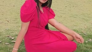 Short Body Corn Dress Pink Colour