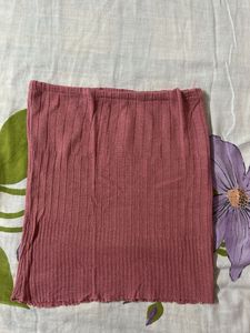 Blue Dress With Free Elastic Tube Top