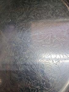 Vibtage Silver Dinnerware Plate