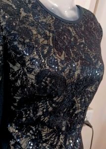 Cocktail Lace Sequence Bodycon