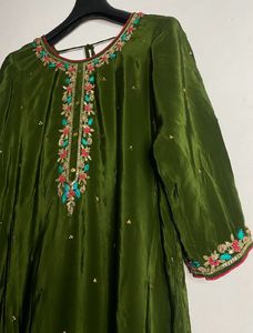 Mahendi Suit Full Stitches 3 Peace Set