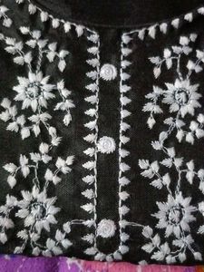 Black Embroidered Kurti