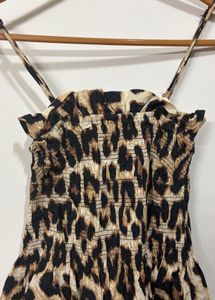 Leopard Print Midi Dress