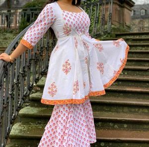Bunaai Cotton Sharara Set
