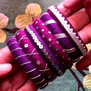 Purple Colour Bangles 💜