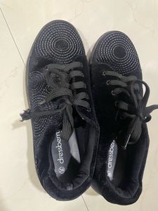 Velvet Finished Casual Shoes