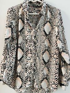 Snakeskin Print Top