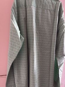 Green Patterned Shirt Peter England