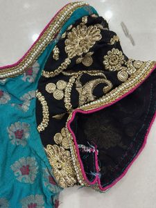Designer  Blouse With Original Mirror Work Bust 32