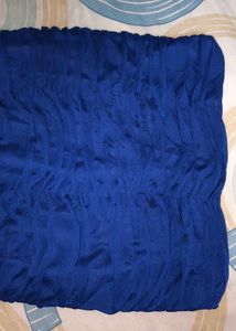 [Xscape&#39;s royal blue ruched designer dress]