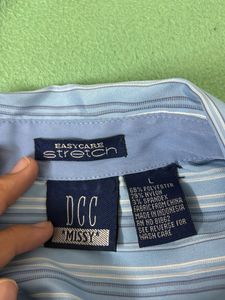 Striped Button-Down Top