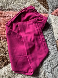 Magenta Casual Pants