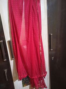 Red Ethnic Kurta Set