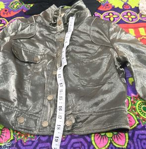 Theory Faux Leather Cropped Jacket