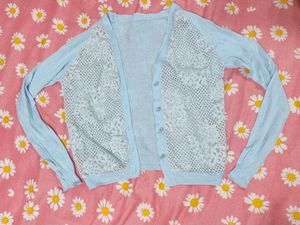 Lace Trim Cardigan