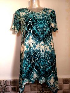 🎁Buy 2, Get 2 Free🎁Teal Patterned Dress