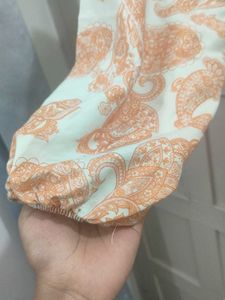 Rayon Ethnic Western Midi Dress