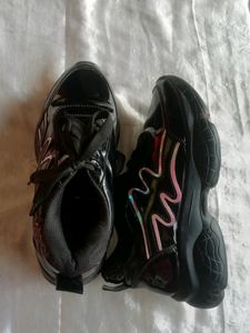 Black Platform Sneakers