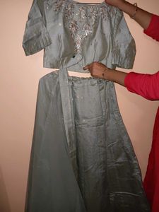 New Banarasi Silk Lehenga Choli With Net Chunni