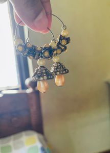 Vintage Inspired Mushroom Earrings