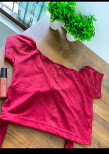 Tie Front Crop Top