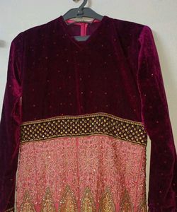 Beautiful Pink Fish Cut Gown