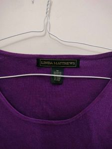 Purple Cardigan with Buttons (2 piece set)