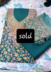 It Is Sold Now..  Pashmina Woollen Suit