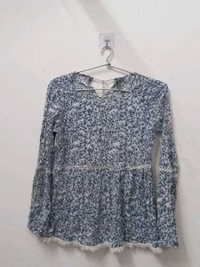 Floral Tassel Top